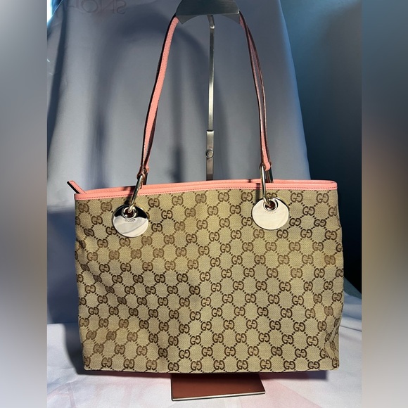 Gucci eclipse pink tote bag - Picture 1 of 12